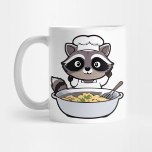 Raccoon Cooking Mug